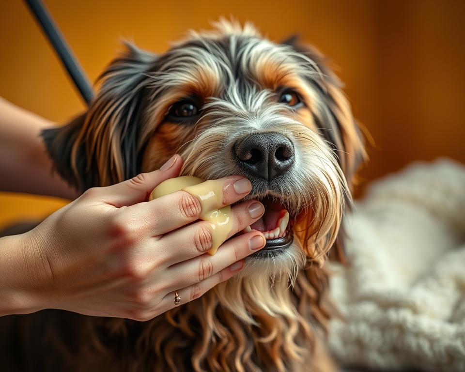 ošetření suché srsti u psů