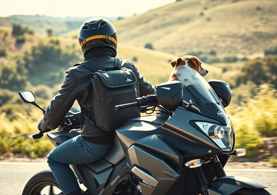 Přeprava psa na motorce – Všechno, co o tom potřebuješ vědět!