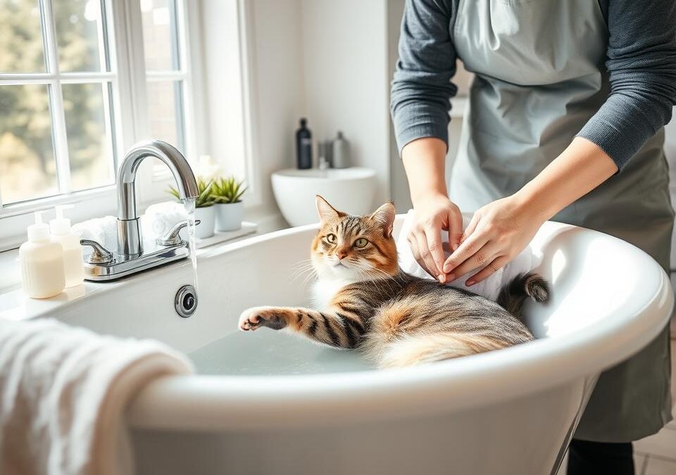 Profesionální koupání kočky – Všechno, co o tom musíš vědět!