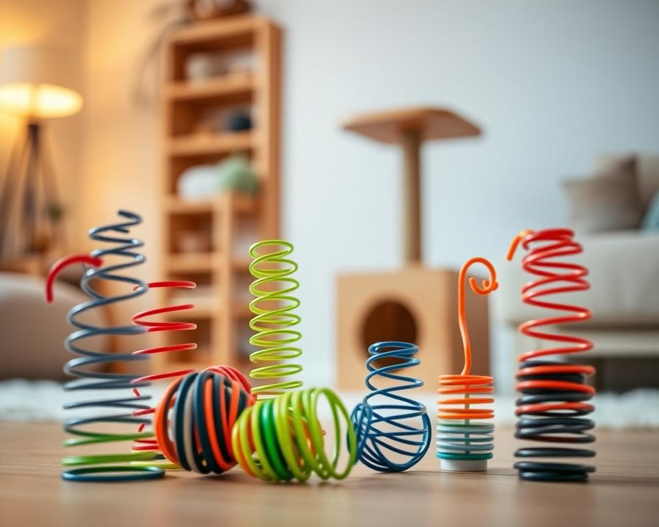 pružinové hračky pro kočky