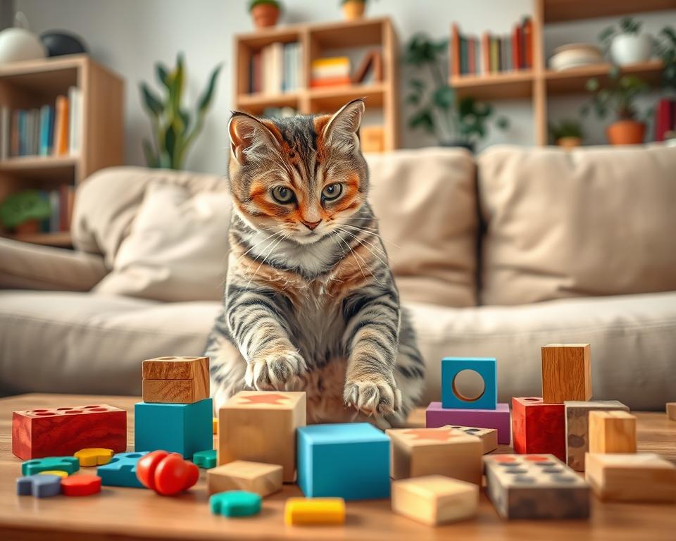 rozvoj kočičí paměti pomocí her