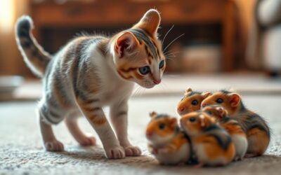 Seznamování kočky s malými zvířaty – Všechno, co o tom musíš vědět!
