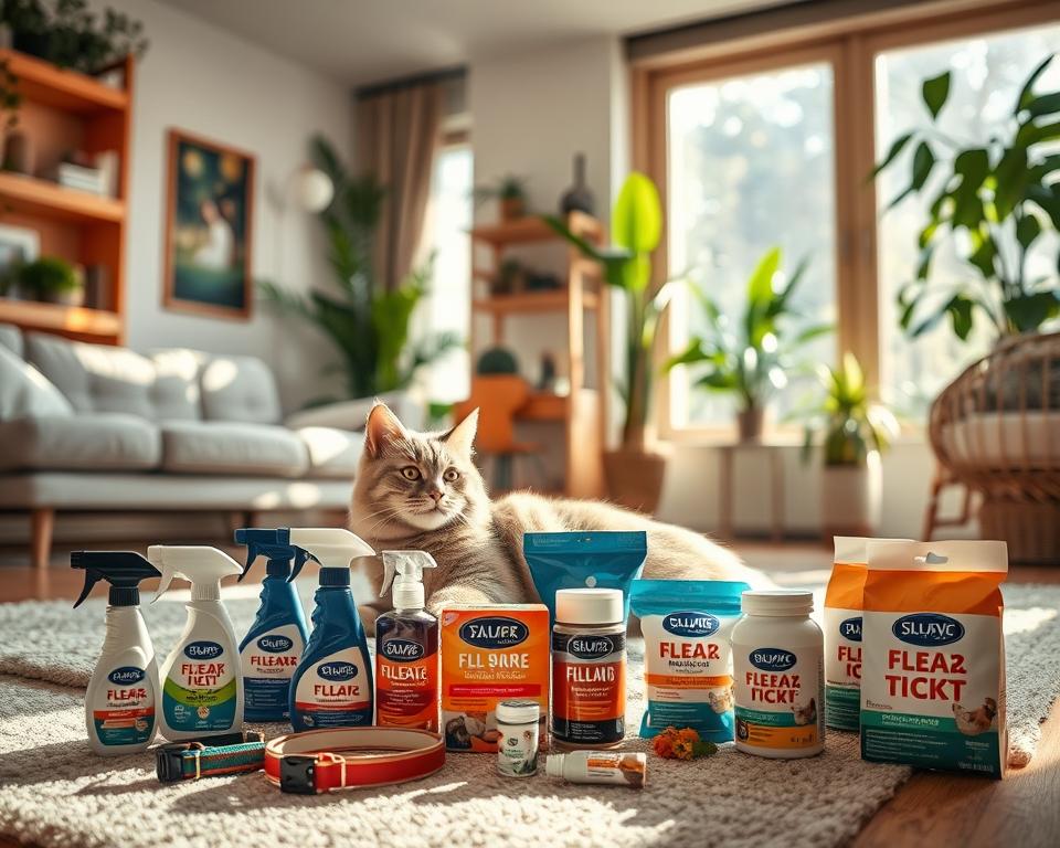 sezónní ochrana kočky před blechami a klíšťaty