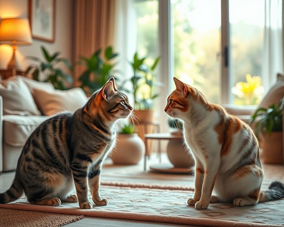 sociální interakce kočky