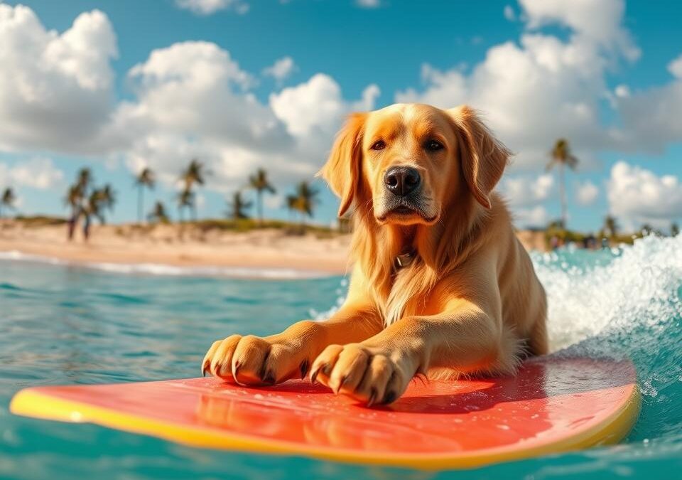 Surfování se psem – Všechno, co o tom musíš vědět!