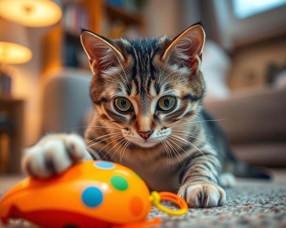 vliv interaktivních hraček na kočku