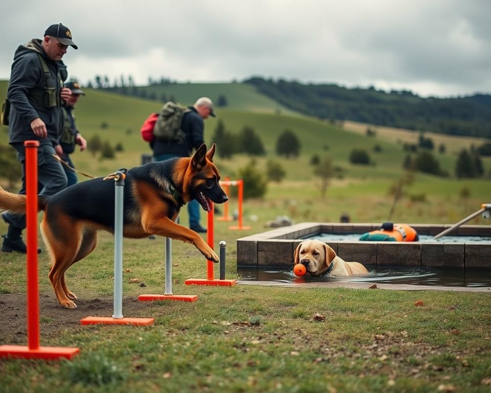 výcvik záchranářských psů