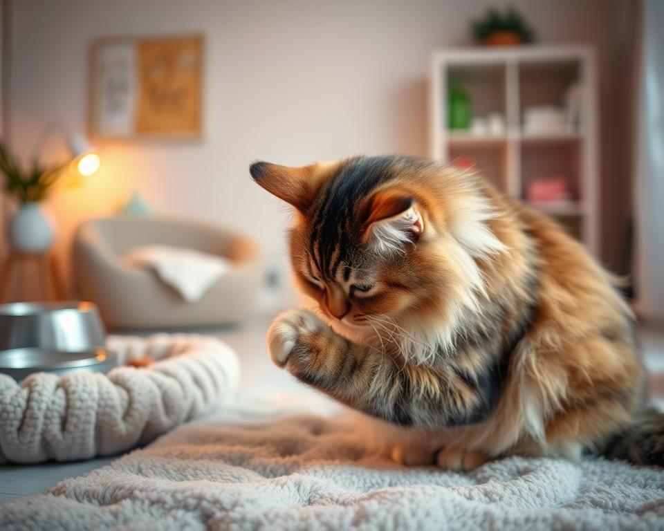 vytvoření pečující rutiny pro kočku