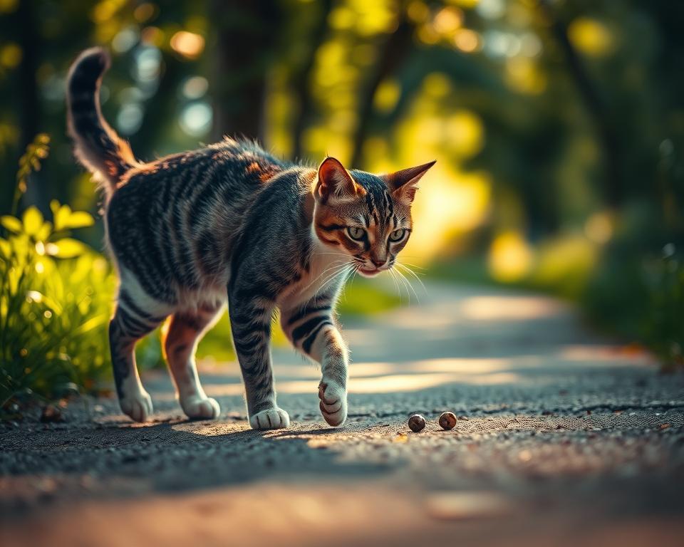 zvyky kočky při procházkách