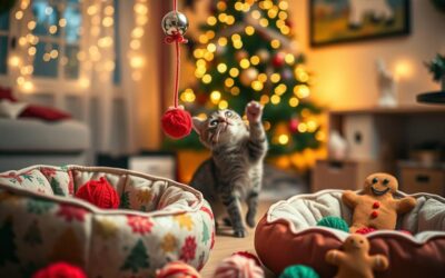 Vánoční DIY pro kočky – nápady na hračky a pelíšky