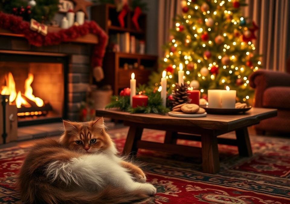 Štědrý večer s kočkou – jak vytvořit útulnou atmosféru?