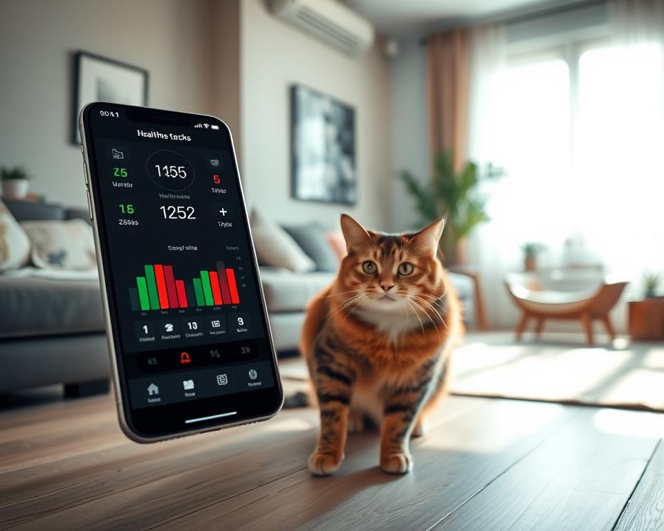 aplikace pro sledování zdraví kočky