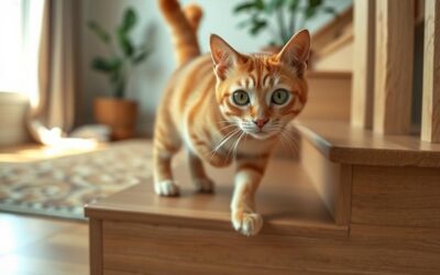 Kočičí blog 24 Bezpečné používání schodů kočkou – Vše, co o tom potřebuješ vědět!