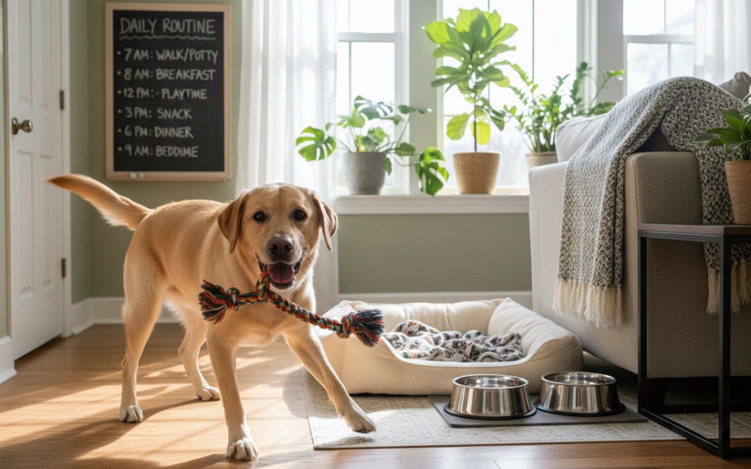 Pravidelná denní rutina snižuje stres u psů