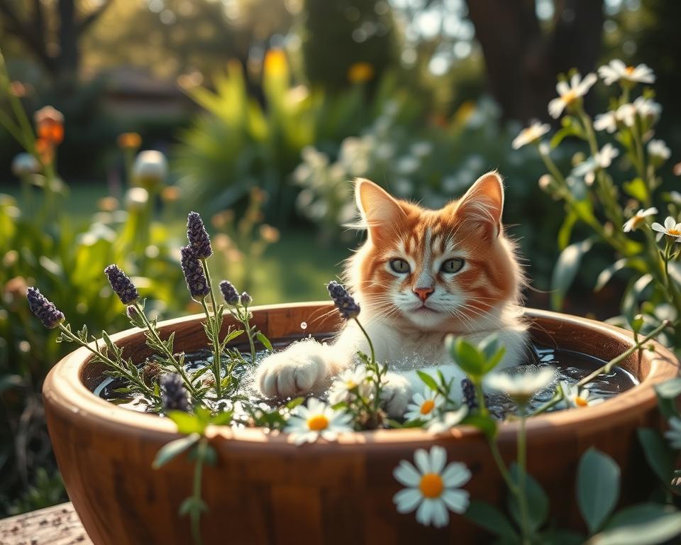 Bylinné koupání kočky – Vše, co o tom potřebuješ vědět!