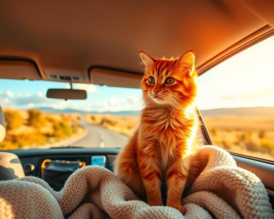cestování s kočkou autem