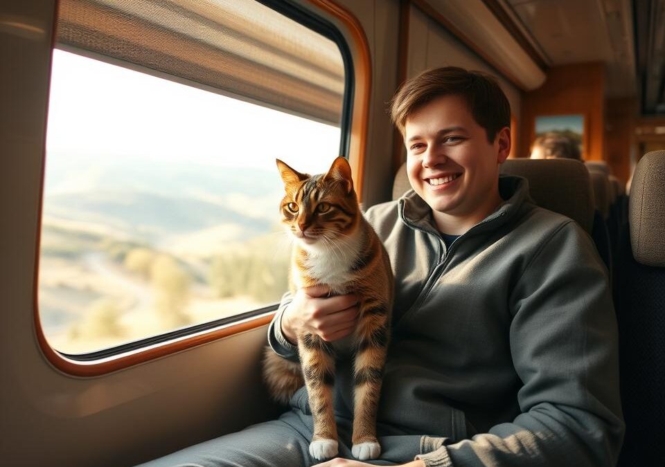 Cestování s kočkou vlakem – Vše, co o tom potřebuješ vědět!