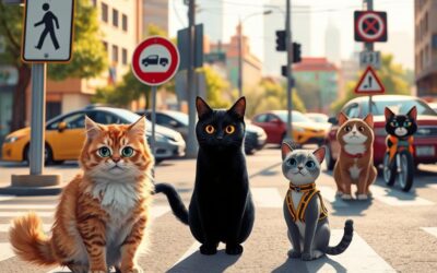 Kočičí blog 21 Dopravní etiketa pro kočky – Vše, co o tom potřebuješ vědět!
