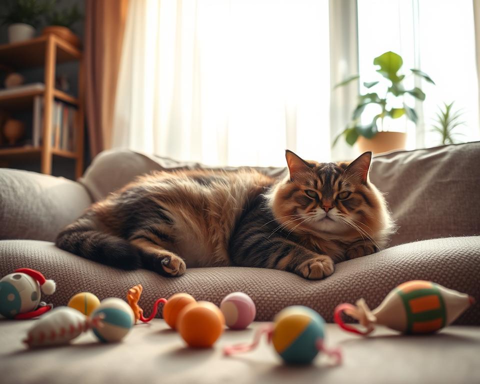 důsledky nedostatku pohybu u kočky