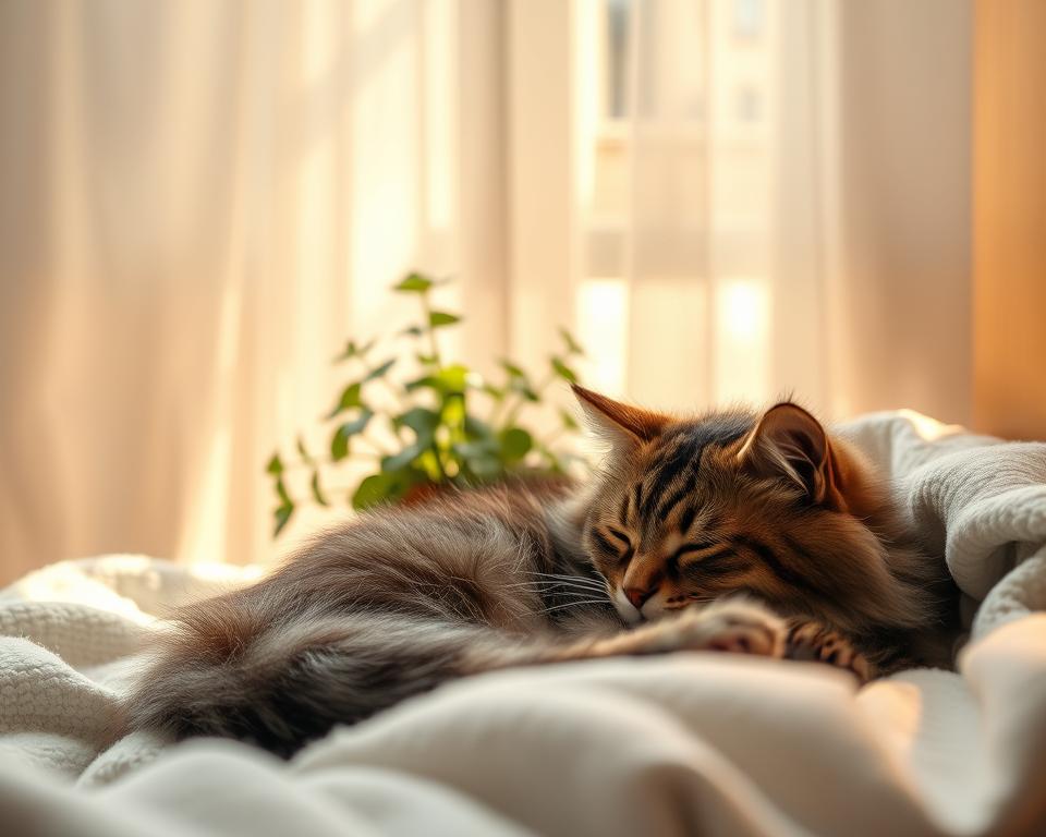 fáze hlubokého spánku kočky