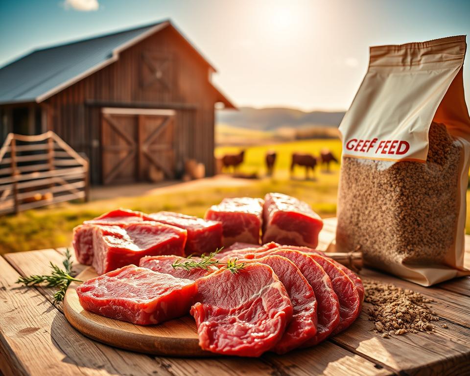 hovězí krmivo vs čerstvé maso