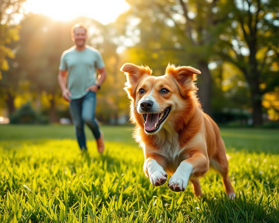 hrdost páníčka psa