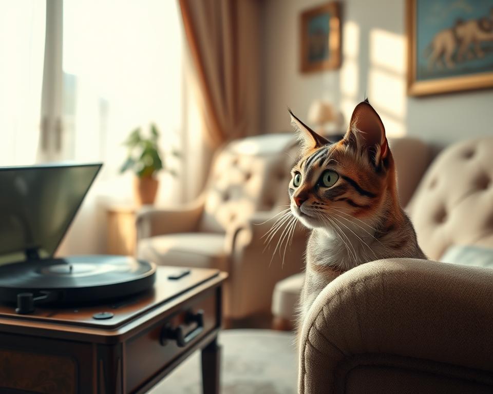 hudební citlivost kočky