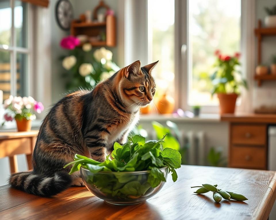 jarní strava kočky