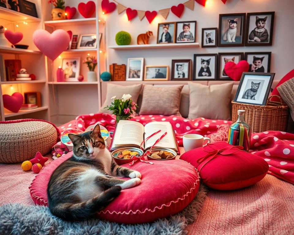 kocka-a-Valentyn kočka a Valentýn