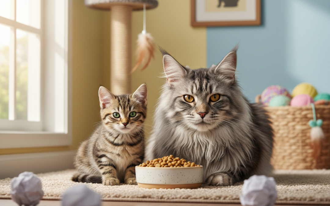 Zkušenosti malých i velkých koček se stejným krmivem