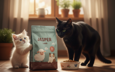 Jehněčí krmivo Jasper pro malé i velké kočky – odkaz na e-shop