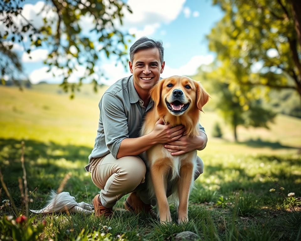 láskyplný vztah páníček–pes