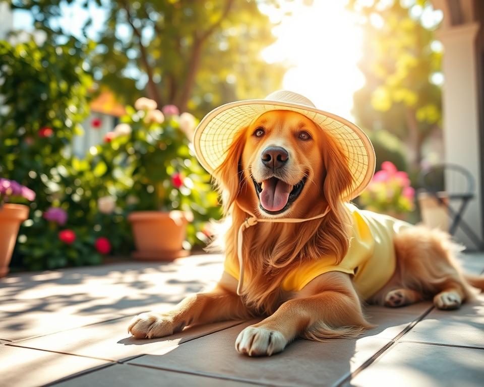 letní ochrana psa před sluncem