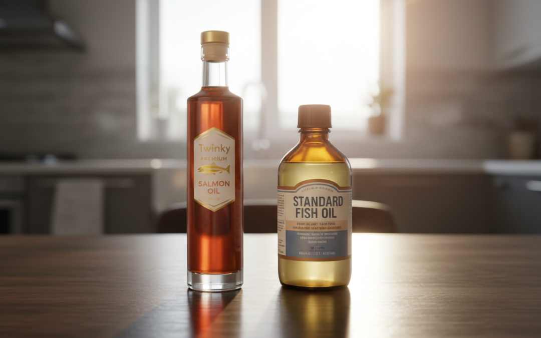Lososový olej Twinky vs běžný rybí olej – proč se vyplatí prémiová volba?
