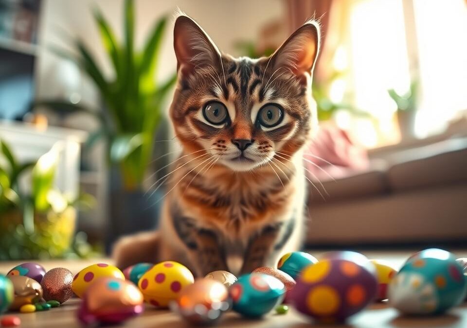 Kočky a čokoládová vajíčka – čemu se vyhnout za každou cenu