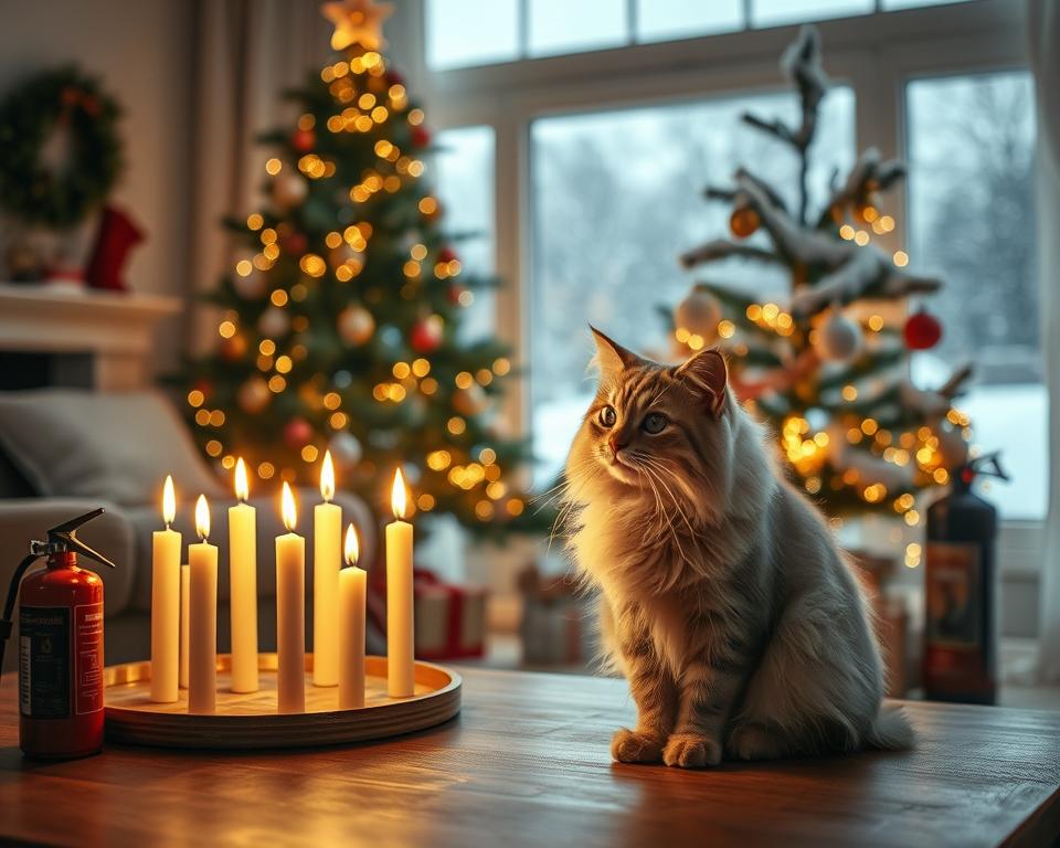 nebezpečí svíček pro kočku