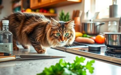 Kočičí blog 18 Nebezpečí v kuchyni pro kočky – Vše, co o tom potřebuješ vědět!