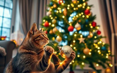 Kočka a vánoční stromek – jak zajistit bezpečnou sváteční výzdobu?