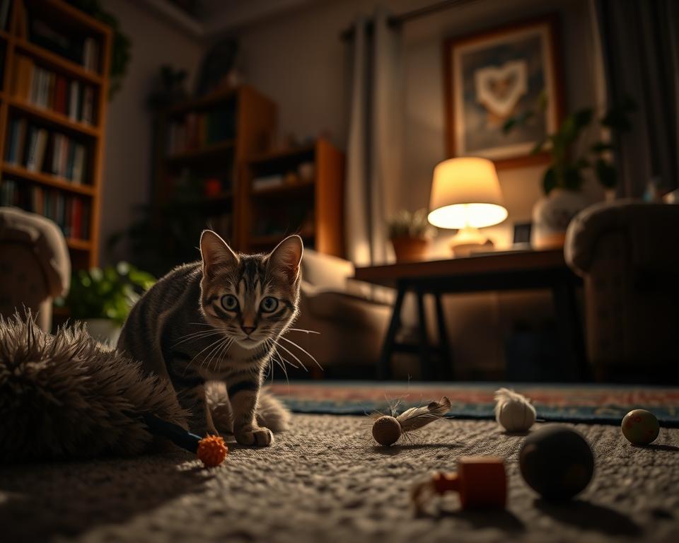 noční aktivita kočky