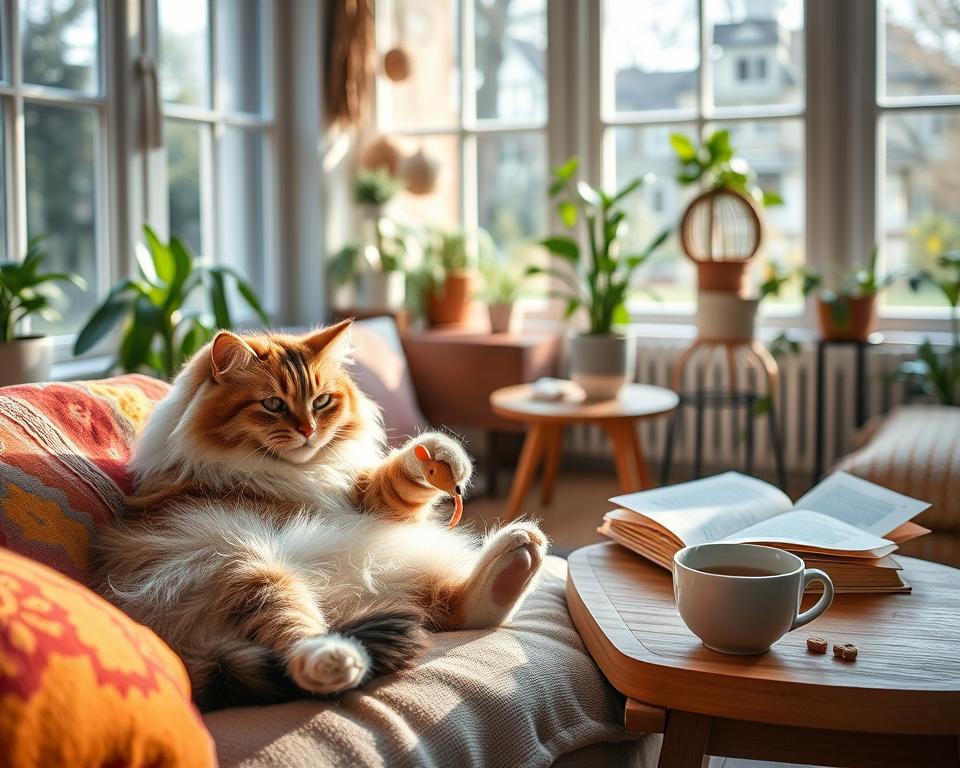 novoroční rutina kočky