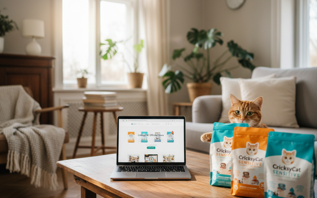 Objednání krmiva CricksyCat pro citlivou kočku – krok za krokem