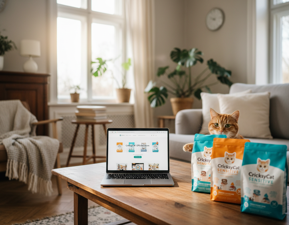 objednávka krmiva CricksyCat pro citlivé kočky