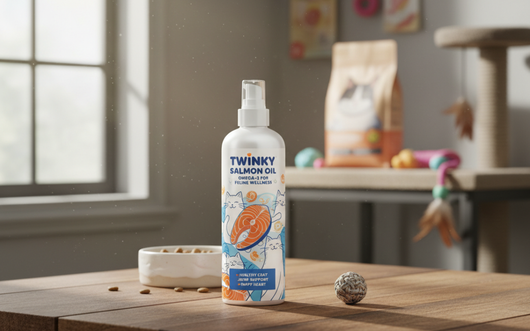 Objednání lososového oleje Twinky pro kočky – balení a ceny