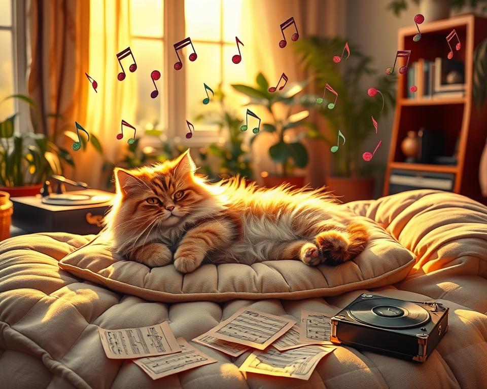 oblíbené melodie kočky