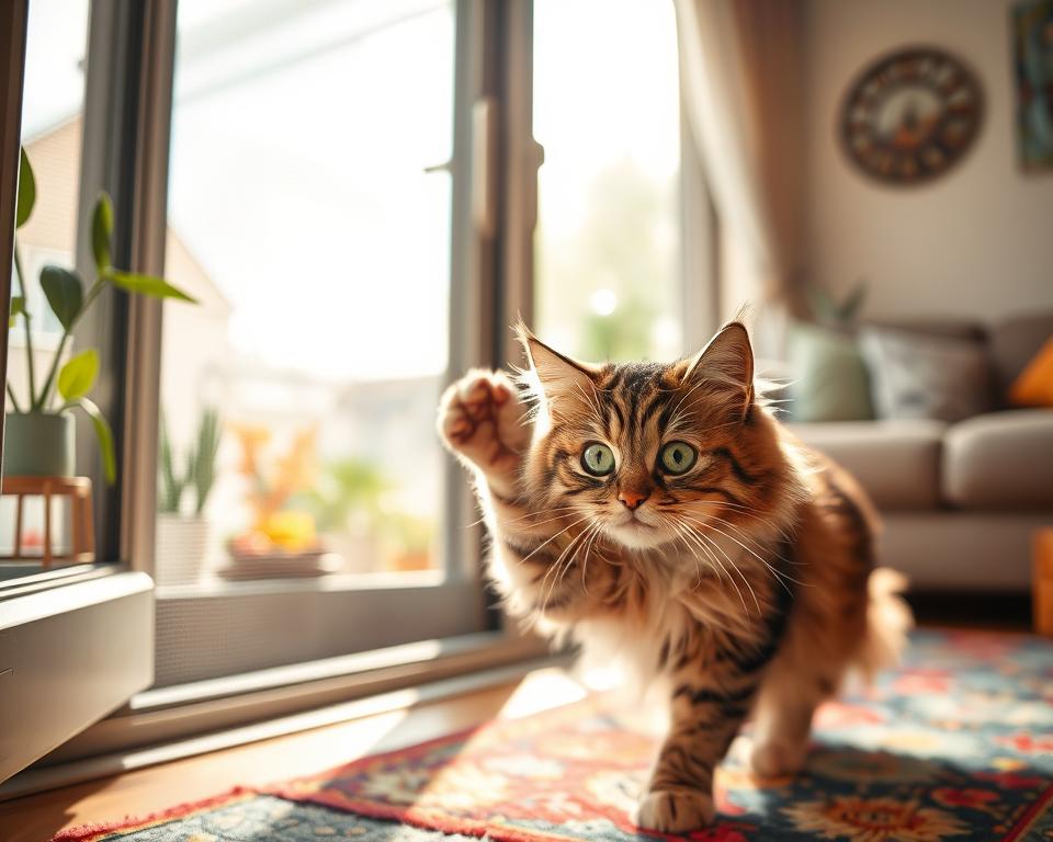 ochrana kočky proti útěku