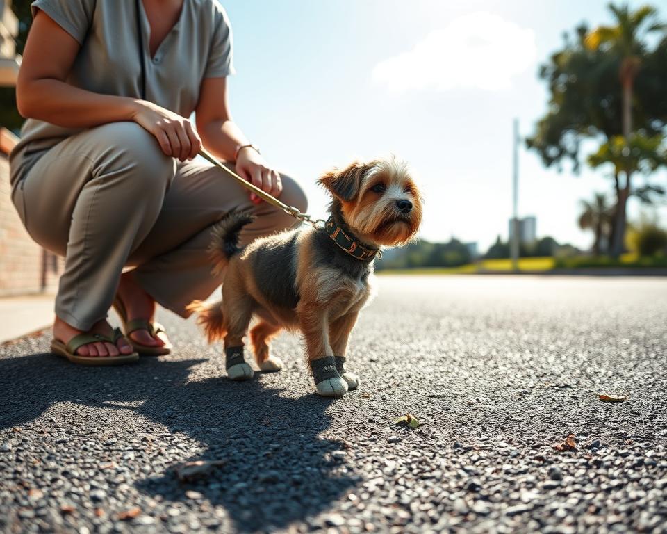 ochrana psa před horkým asfaltem