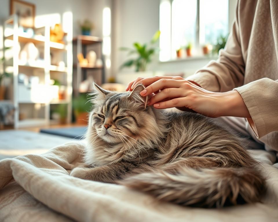 péče o srst starších koček