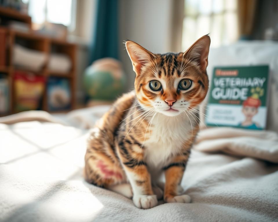 podrazdeni-kuze-u-kocek-v-dusledku-alergie podráždění kůže u koček v důsledku alergie