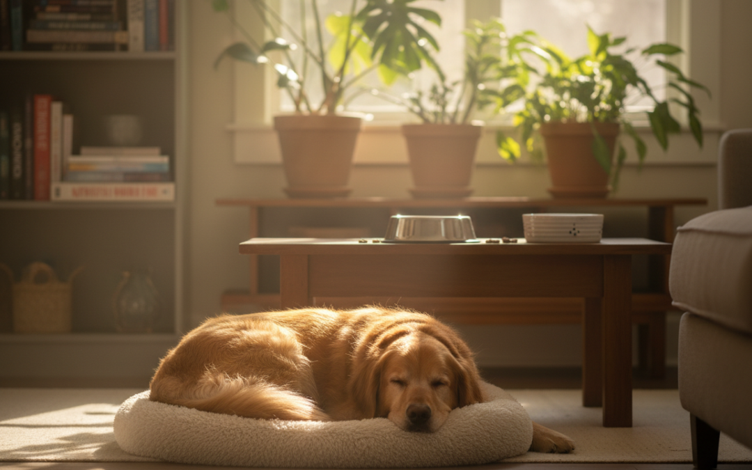 Proč bys neměl po jídle psa rozhýbat?