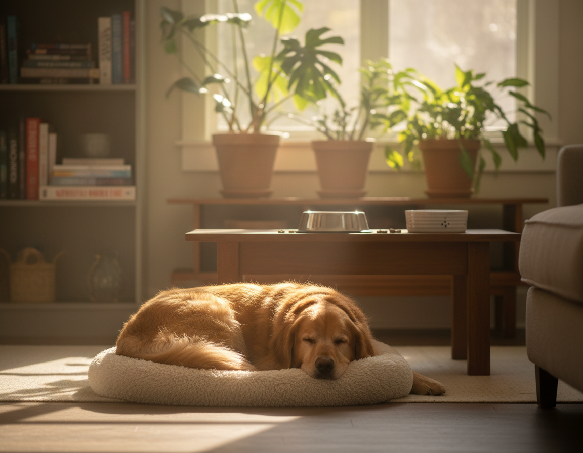 Proč bys neměl po jídle psa rozhýbat?